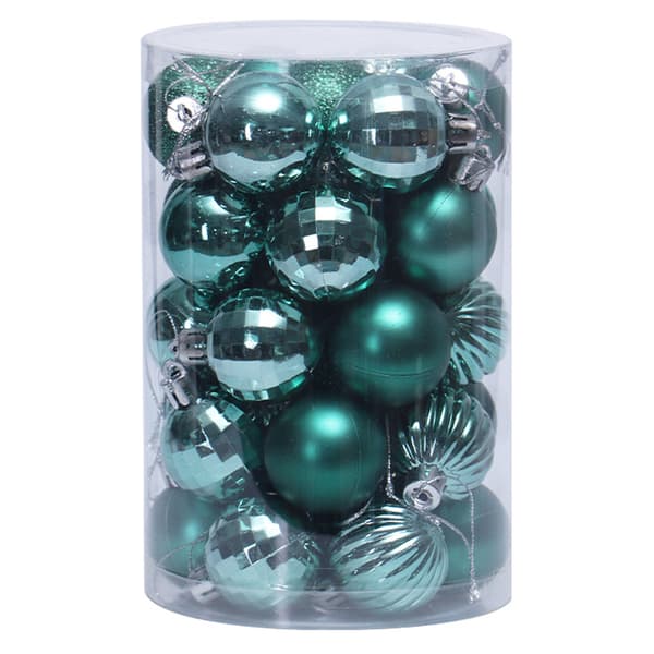 34 ST Julekuler Ornament Sett 4cm/1.57in C