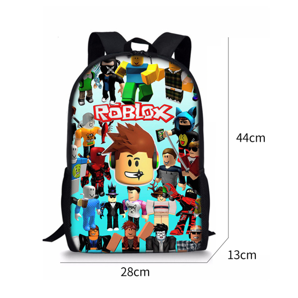 Roblox Ryggsäck För Pojkar Barn | TV-spel skolryggsäck A