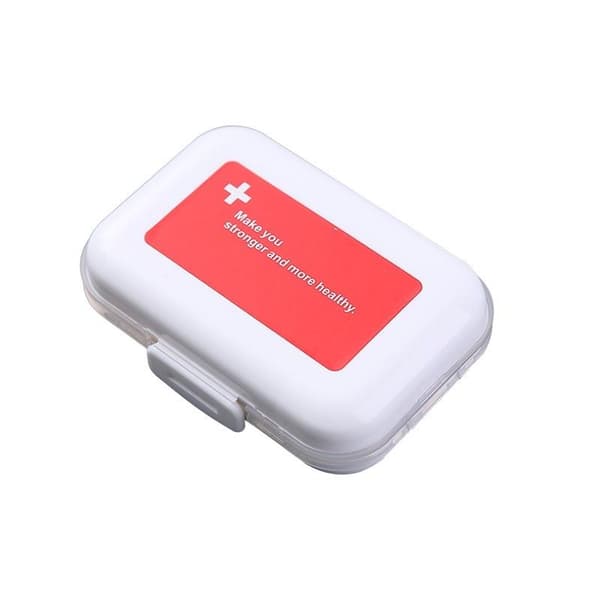 medisinboks / dosett / dosering pillerboks medisin boks 8 rom PUNAINEN