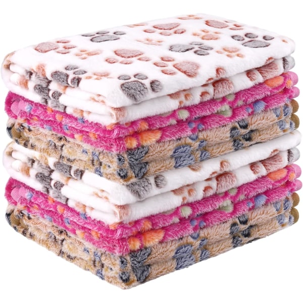 6-delad print Fluffig filt