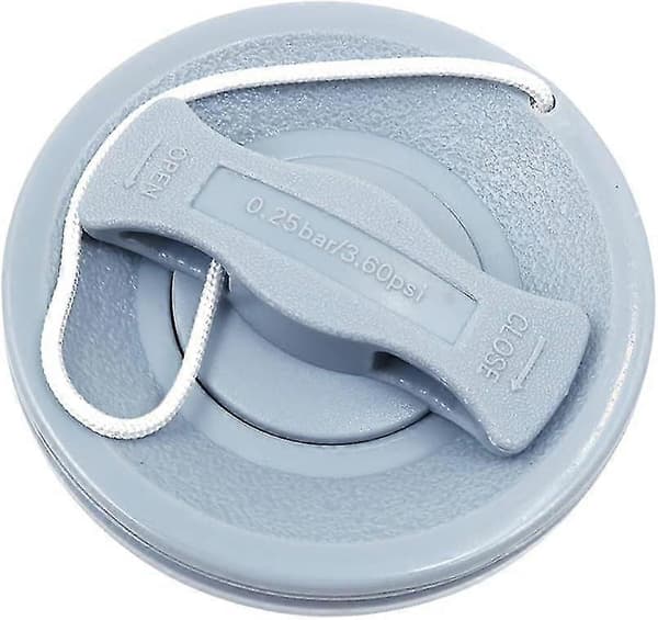 Kajak 8 tænder luftventil PVC bådventil luftgasventil hætte udskiftning oppustelig ventil udskiftning til kajak kano oppustelig båd jolle (grå) (1 stk)