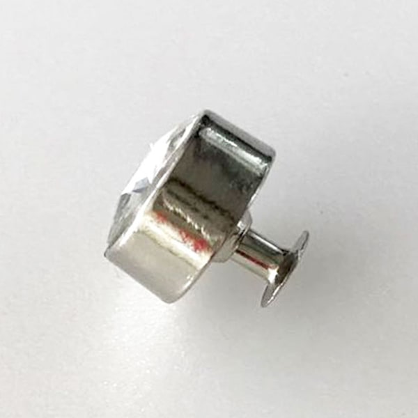 Sarja Crystal Quick Niitit Naulanpää Punk Niitit Vaatteiden koristeluun Valkoinen
