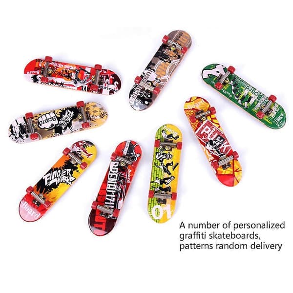 Legeringsstativ Plast Mini Fingerbrett Mini Skate Finger Skateboard Barneleker
