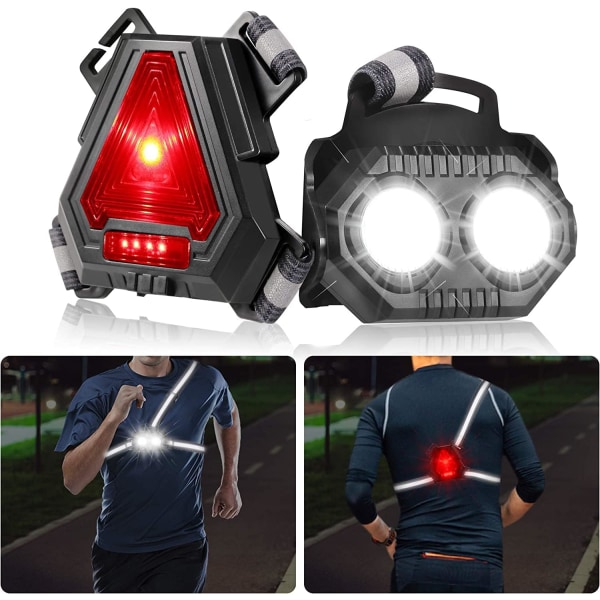 Nattlöpare för löpare Utomhus LED bröstljus