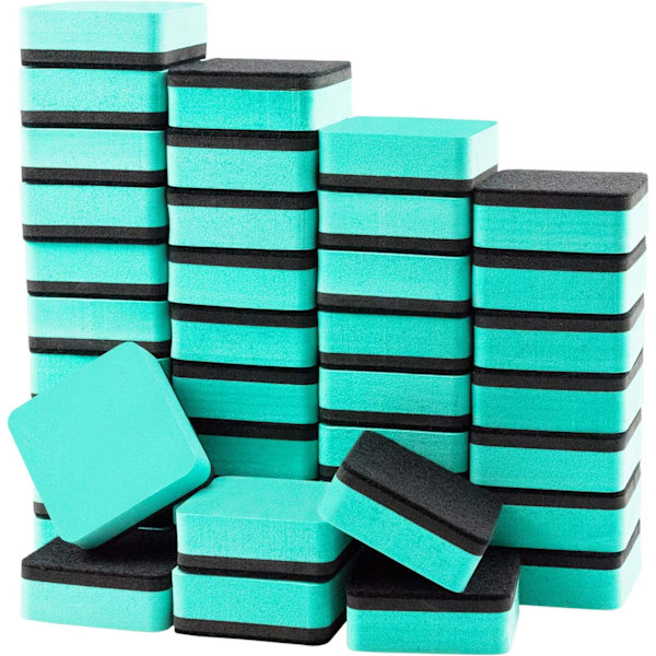 40 st Magnetiska Whiteboard Erasers-White Board Wipers Torka