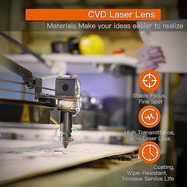 CO2 Laserlins 20mm - Laserspegel CO2 Laserlins Laserfokuslins, CVD Znse Fokuslins Dia:20mm F