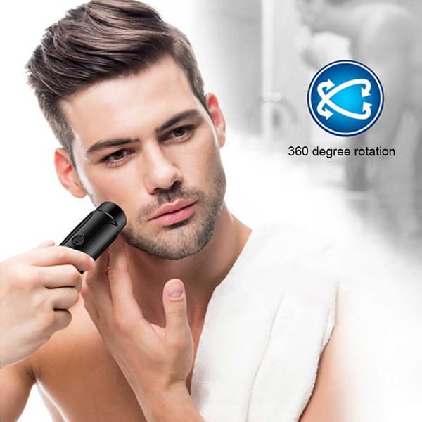 ABS Men Mini Rakapparat Bärbar Batteridriven Handheld Business Black