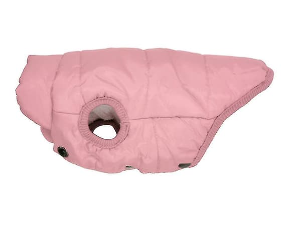 Husdjur Vinter Förtjockad Var Snap Väst Boullskläder (M, rosa) 1 Styck Pink m