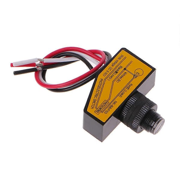 Automatisk lysstyringssensor DC12V 24V 36V 48V skumring til daggry fotocellekontakt