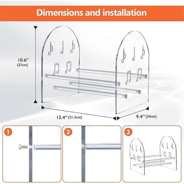 Vinylpladeholder Skrivebord Bøger, Magasinhylder Akryl Displayhylde til CD-plader Multifunktionel Organizer Rack