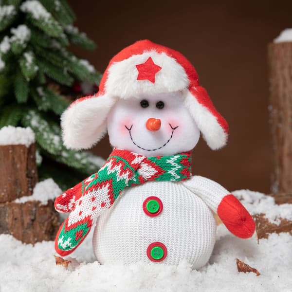 Jultomten Snowman Älg Äppleväska presentpåse