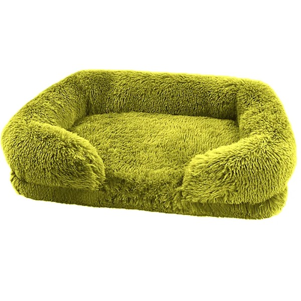 Plush Washable Square Soft Cat Mat Pet Supplies Washable And Removable Pet  Deep Sleep Dog Sofa Bed Pet Supplie Drop Ship Purple S(40x30x12CM)