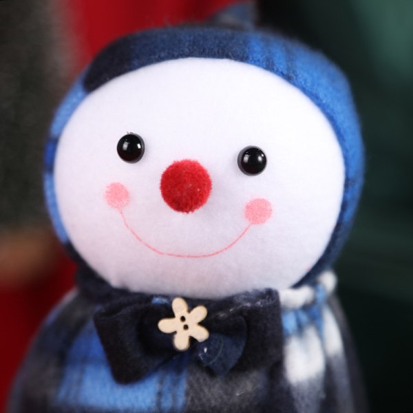 2 delar Plysch Snowman Christmas Apple Bag Julafton Sto