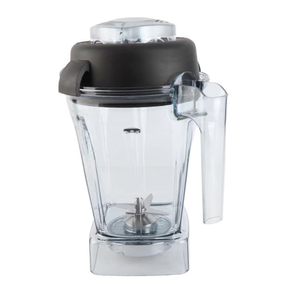 Blender erstatningsbeholder 48oz ABS gummi klar forseglet blenderkanne med rustfritt stålblad og lokk