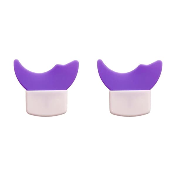2/3/5 Multifunktionel Eyeliner Stencils Silikone Skabelon Lazy Purple 5.7 x 5cm 2Set