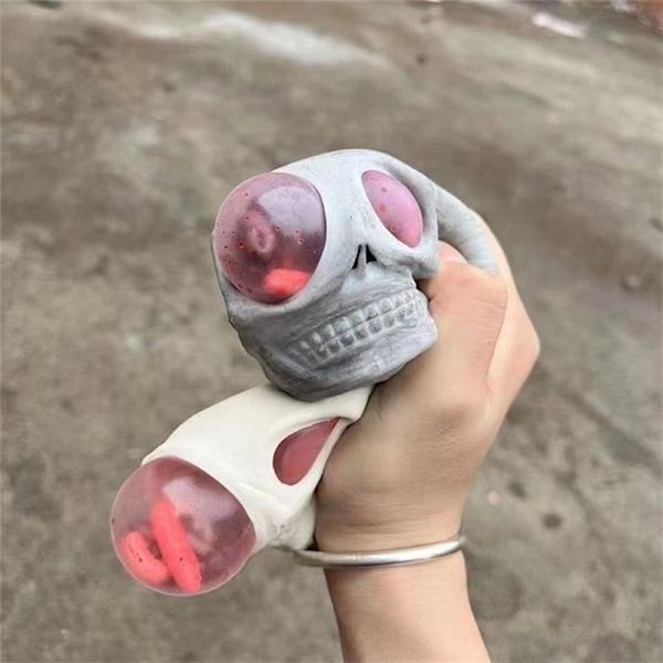 Nyhed Dødningehovedbolde Gotiske Dødningehovedlegetøj til børn Halloween White one size