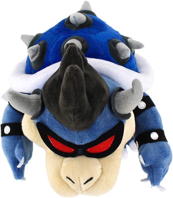Super Mario Bowser Koopa kosedyr, Mario stuffed 12\" blå