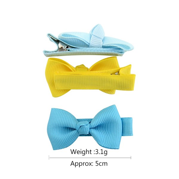 40-pak 2 tommer Grosgrain Bånd Alligator Hårklemmer til Baby Gi