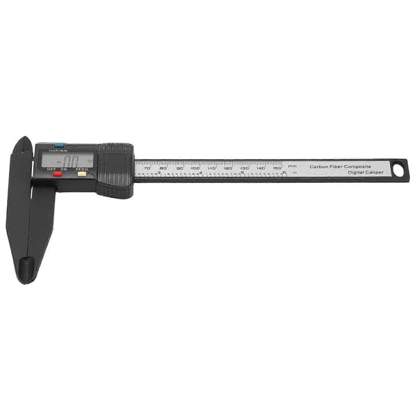 150 mm digital skyvelære med stor LCD-skjerm og metrisk/tomme-konverteringsknapp