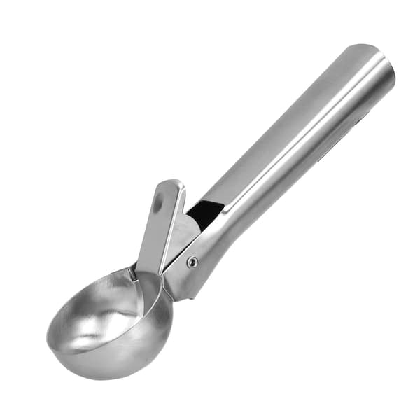 Isske Rustfrit stål Ske med komfortabelt håndtag til yoghurt Ic