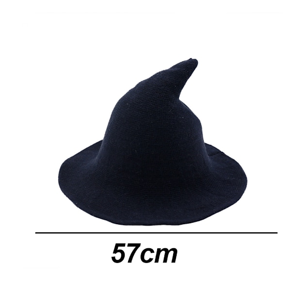 Kvinnor Häxhatt för Halloween Ull Hattar Bred brätte Spire Stickad Style 3 M