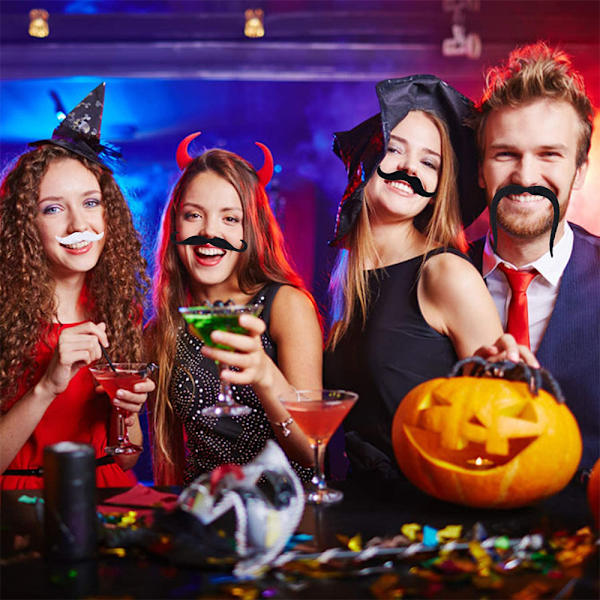48st självhäftande mustasch Sticky Beards Fake Skägg Rekvisita För 48pcs