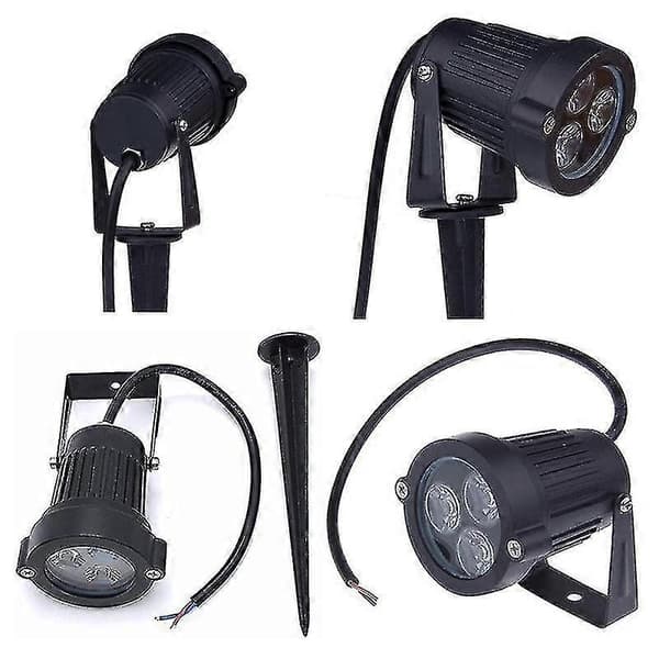 4kpl Led Puutarhavalot 3w 220v Ulkokohdevalo Piikillä Ip65 Vedenpitävä Puutarhamaiseman Koriste