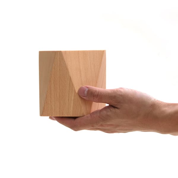 Blyantbeholder i bøk, rombeformet, geometrisk, til kontoret