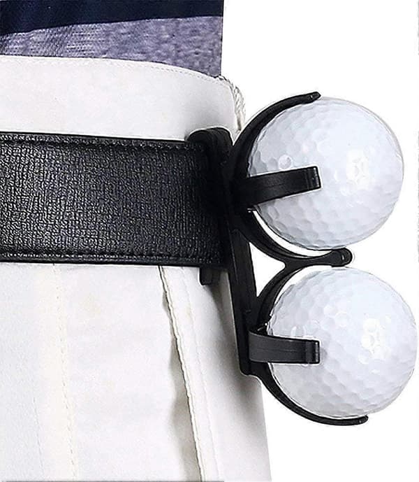 Golfboldklips, Bærbar Roterbar Sammenklappelig Plastik Golfboldklemme Opbevaringsholder