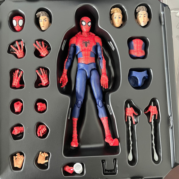 Spiderman Into the Spider-Verse Action SV Peter B. Parker Sentinel Miles Spider Man Action Figures Model Toys Joint Movable Doll