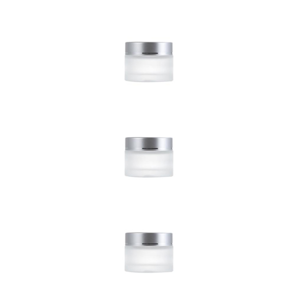 1/2/3/5 Monikäyttöinen Matta Kosmeettinen Kasvovoidepurkki - Kestävä ja silvery 100g,1 3PCS