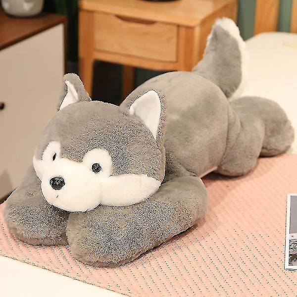 Viktad ångest Dinosaurie Plyschleksaksrad Kudde Söt Dinosaurie Gosedjur Docka För Pojkar Flickor Present husky 30cm