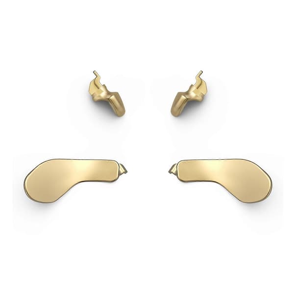 4 stk. Kontroller Bak Paddle Matt Finish Enkel Installering Utskiftbare Kontroller Erstatt Tilbehør Håndtak Metall Bak Tast Perfekt Kompatibel