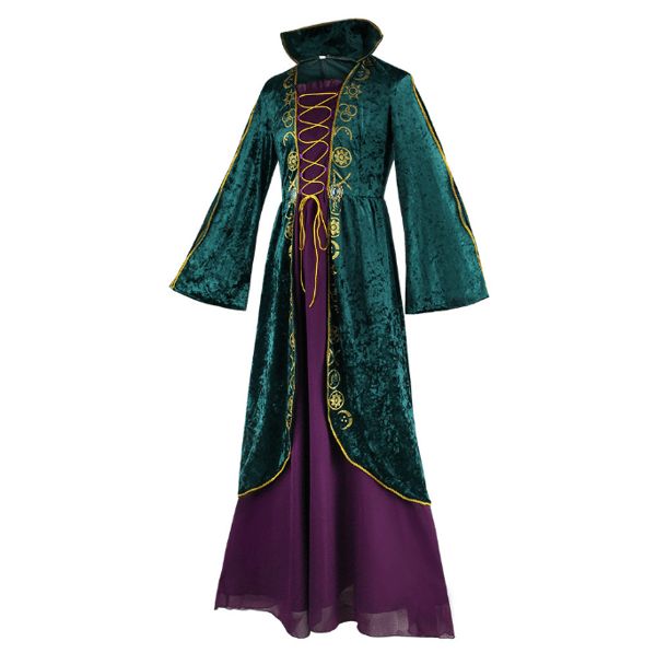 Kvinnor eller flickor Halloween Witch Cosplay kostym S