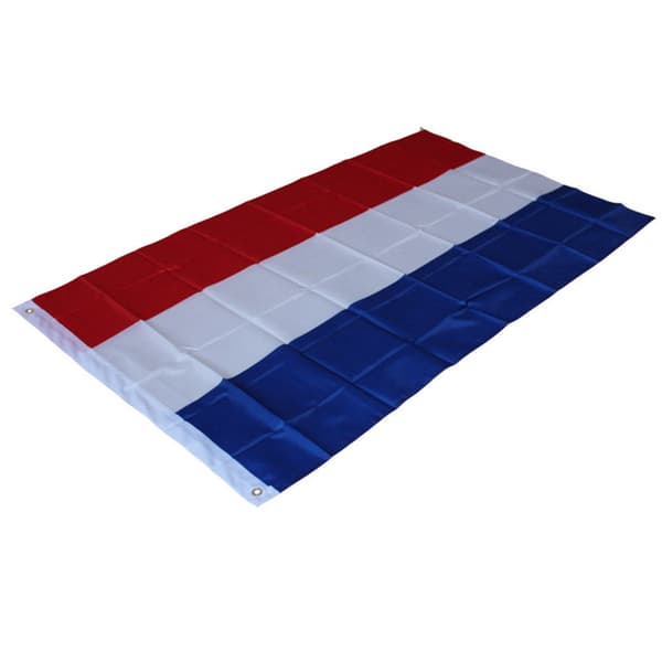 2 STK Nederlandsk flagg med messingmaljer - 90 x 150 cm