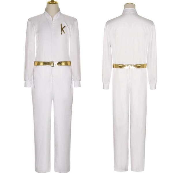 Ken Cosplay kostyme for menn Halloween Scene Performance Suit White 2xl