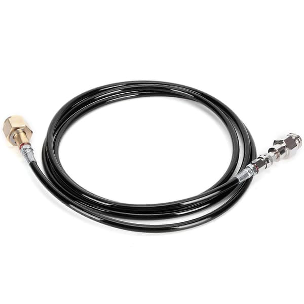 100 tommer CGA320 CO2-sylinder påfylling brusadapter slangesett brusutstyr svart