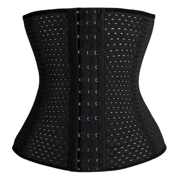 Træningskorset / Waist Trainer til Timeglasfigur - Sort Black M