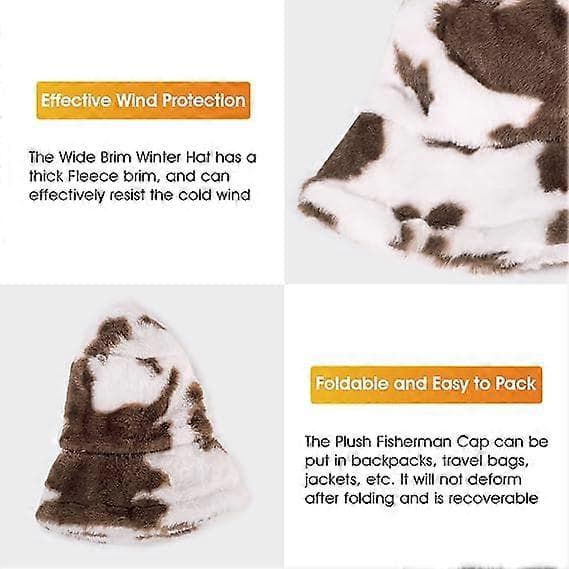 Vinter Faux Fur Spandhat, Fluffy Bløde Varme Hatte, Plys Fiskerhat