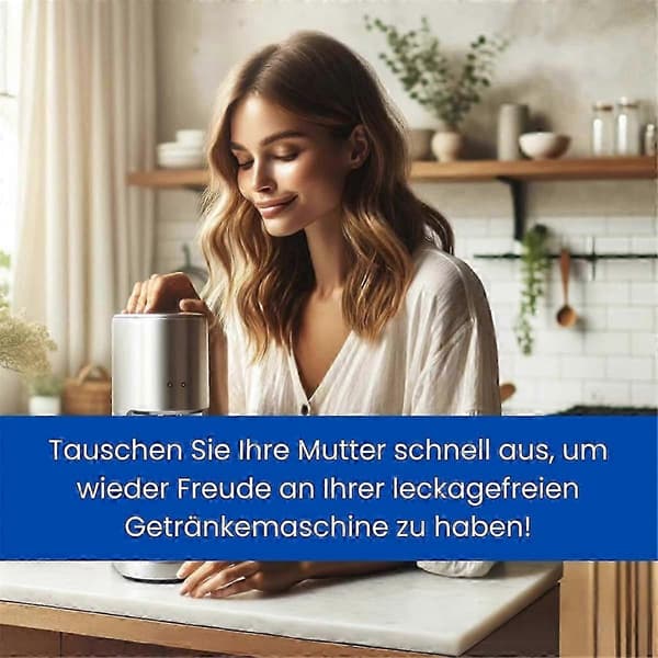 2 stk erstatningsmuttere for Jet, Spirit, Crystal, Terra, Duo 1.0 & 2.0, Quick-Fit CO2-kobling