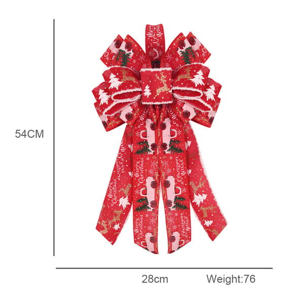 Christmas Bows Holiday Dekorative Bows Xmas Krans Bow for E