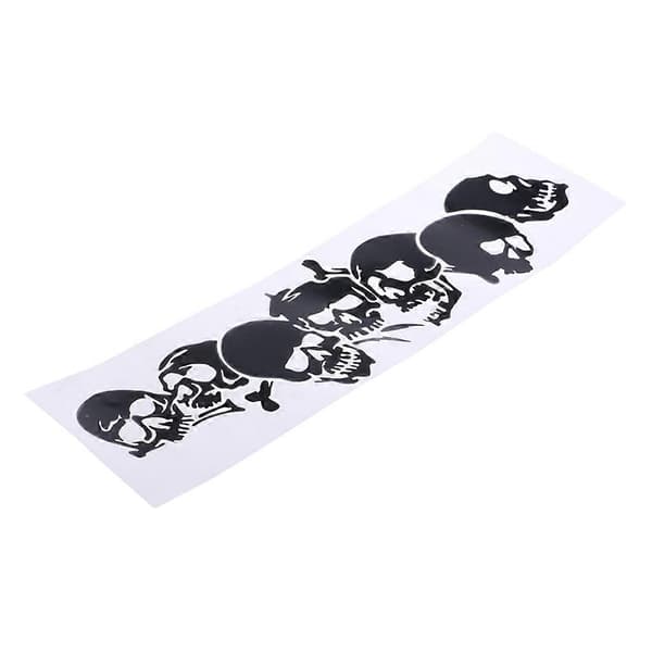 Stor PET-dödskalleformad dekal 22,8x6,7cm Bilmotorhuvdekaler Bilstyling