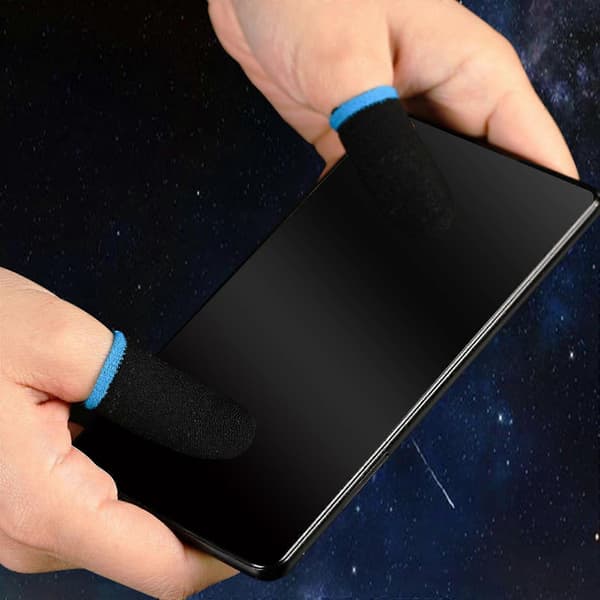 5 par spelhandskar kolfiber halkfri gamer fingeröverdrag för mobilspel