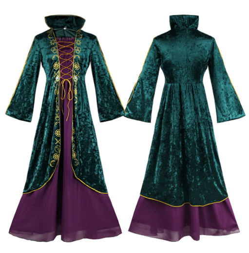 Kvinnor eller flickor Halloween Witch Cosplay kostym S