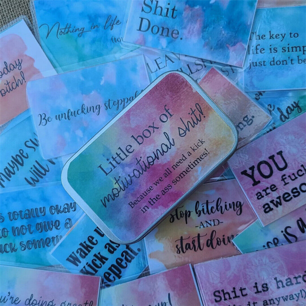 Rolig Motivation Card Present Little Box Motivational Explicit Card