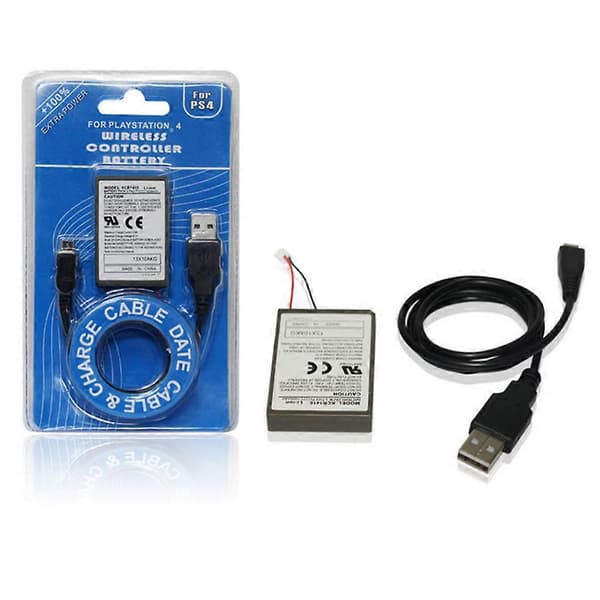 2000mAh Li-ion oppladbart batteri for , leveres med USB-ladekabel
