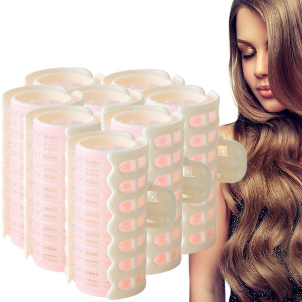 8 st Self Grip Heatless Curler Diy Curly Curlers Pp Hair Roller Set Hemmasalong