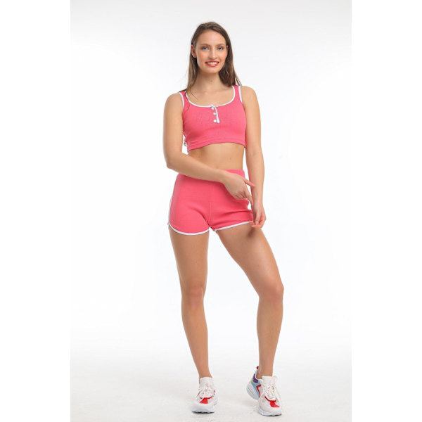 Crop top ja shortsit et- Högtaberg MultiColor S