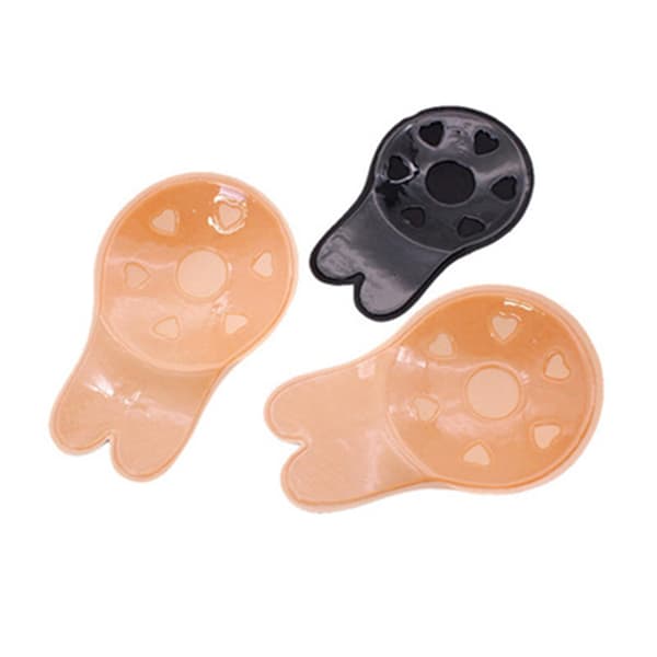 Selvklebende BH Uten Stropper Komfortabel Holdbar Svart S/M 9.5cm
