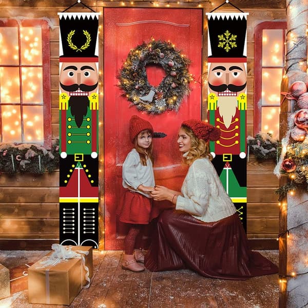 Nötknäpparbanner till jul - Verandaskylt Juldekoration